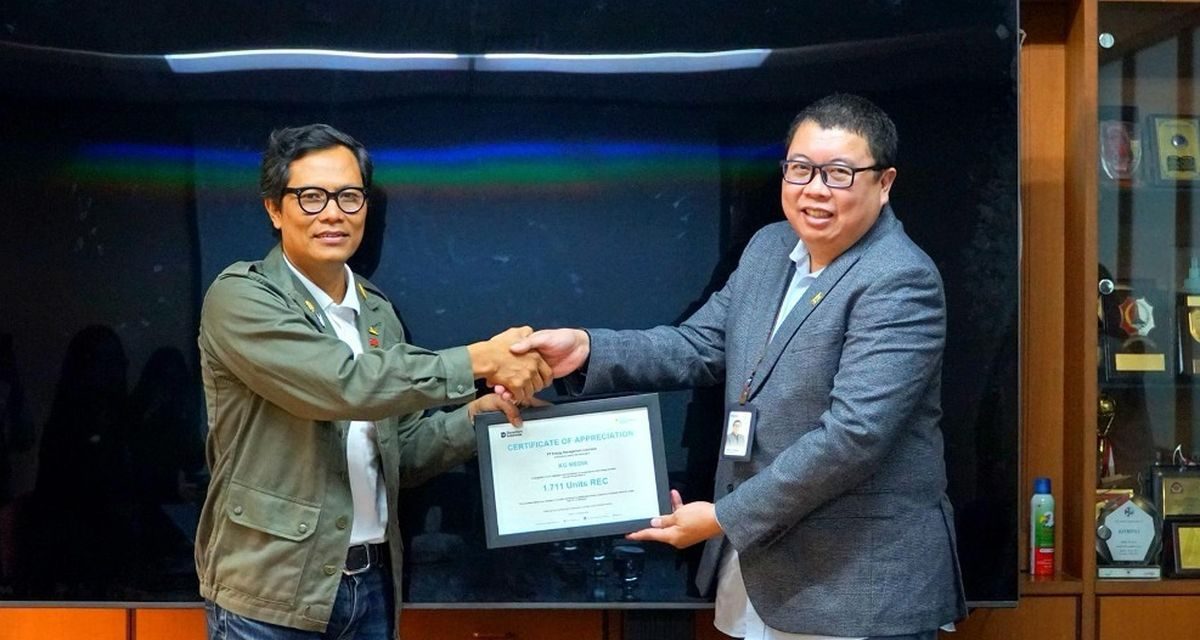 Aksi Nyata Transisi Energi, KG Media Pilih Listrik Terbarukan PLN
